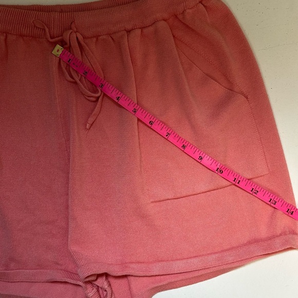Zesica two-piece pink loungewear long sleeve & shorts size Large - Picture 8 of 8